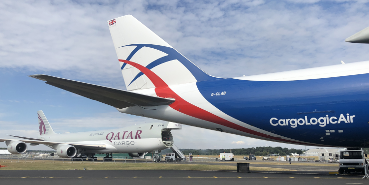 Boeing 747-8F's at Farnborough Air Show